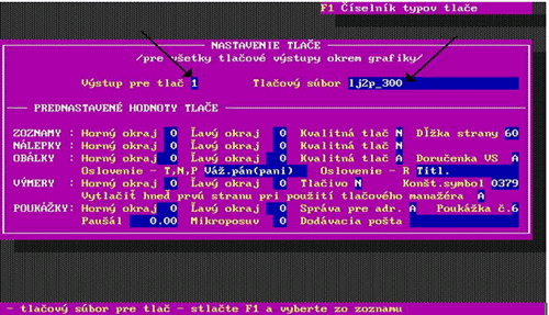 Nastavenie tlače